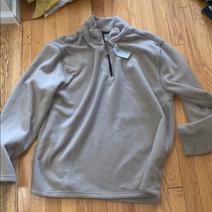 Gray quarter zip sweatshirt